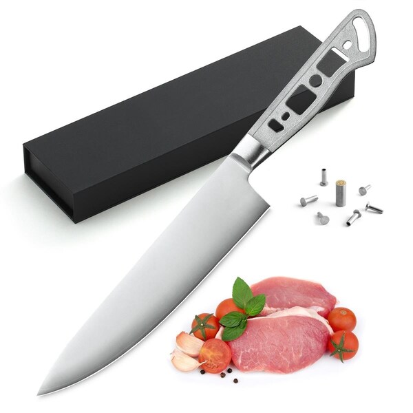 Katsura Cutlery 8 in. 3 Layers Forged Gyuto Blank Chef Knife CKGC5B-no logo - main